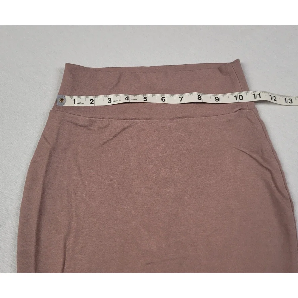 Charlotte Russe Women's Size XS Beige / Taupe Basic Stretch-knit Pencil Skirt